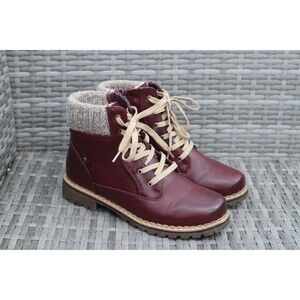 Frontier North Women Hiking Boots Burgundy‎ Size 9